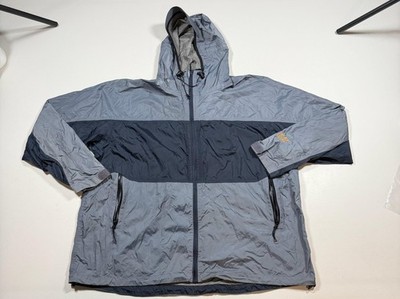 Cabela's Jacket Mens 2XL Gray Dry-Plus Ultra Hooded Rain Full Zip Waterproof