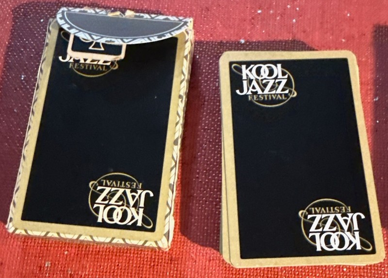 Vintage KOOL JAZZ FESTIVAL Playing Cards deck complete, 2 jokers
