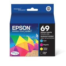 EPSON 69 DURABrite Ultra Ink Black  Color Combo Pack For CX-6000, CX-7000F
