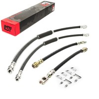 4X Bremsleitung Bremsschlauch Vorne Hinten + Halteklammer FüR Seat Leon 1P1