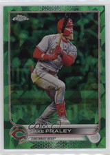 2022 Topps Chrome Update Sapphire Edition Green 58/75 Jake Fraley #US43 0s9t