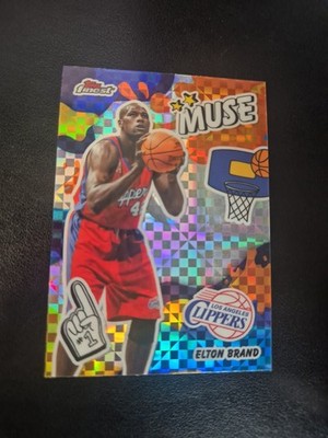 ELTON BRAND 2025-26 TOPPS FINEST MUSE INSERT X-FRACTOR #M-29 LA CLIPPERS LEGEND