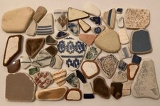 50 pieces antique sea pottery shards beach combing find Arts and Crafts Mosaic