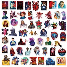 100pcs Stranger Things Vinyl Stickers Cartoon Laptop Water Bottle Decals