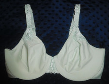 NWOT  Lilyette Minimizer Underwire Bra with Embroidered Lace Trim Seafoam 36D