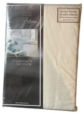 cream duvet cover set king size quilt cover 2 pillow cases 50% cotton 50% polyes
