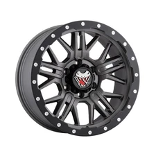 (1) Mamba M25 17X9 6X5.50 106.10 Hub -12 Offset Grey Wheel Rim