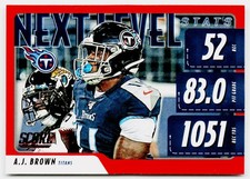 2020 Score Next Level Stats Red A.J. Brown #NLS-AB - Tennessee Titans
