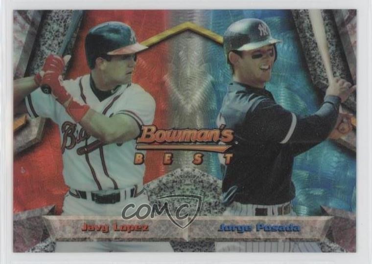 1994 Bowman's Best Refractor Javy Lopez Jorge Posada #106 Rookie RC 01rb