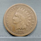 1874 United States Indian Head Penny Cent 1¢ Bronze LVB1.54