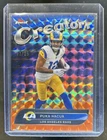 2025 Topps Finest Football Orange Geometric Puka Nacua #CR-18