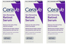 CeraVe Skin Renewing Retinol Serum Triple Pack 1oz Bottles Encapsulated Retinol