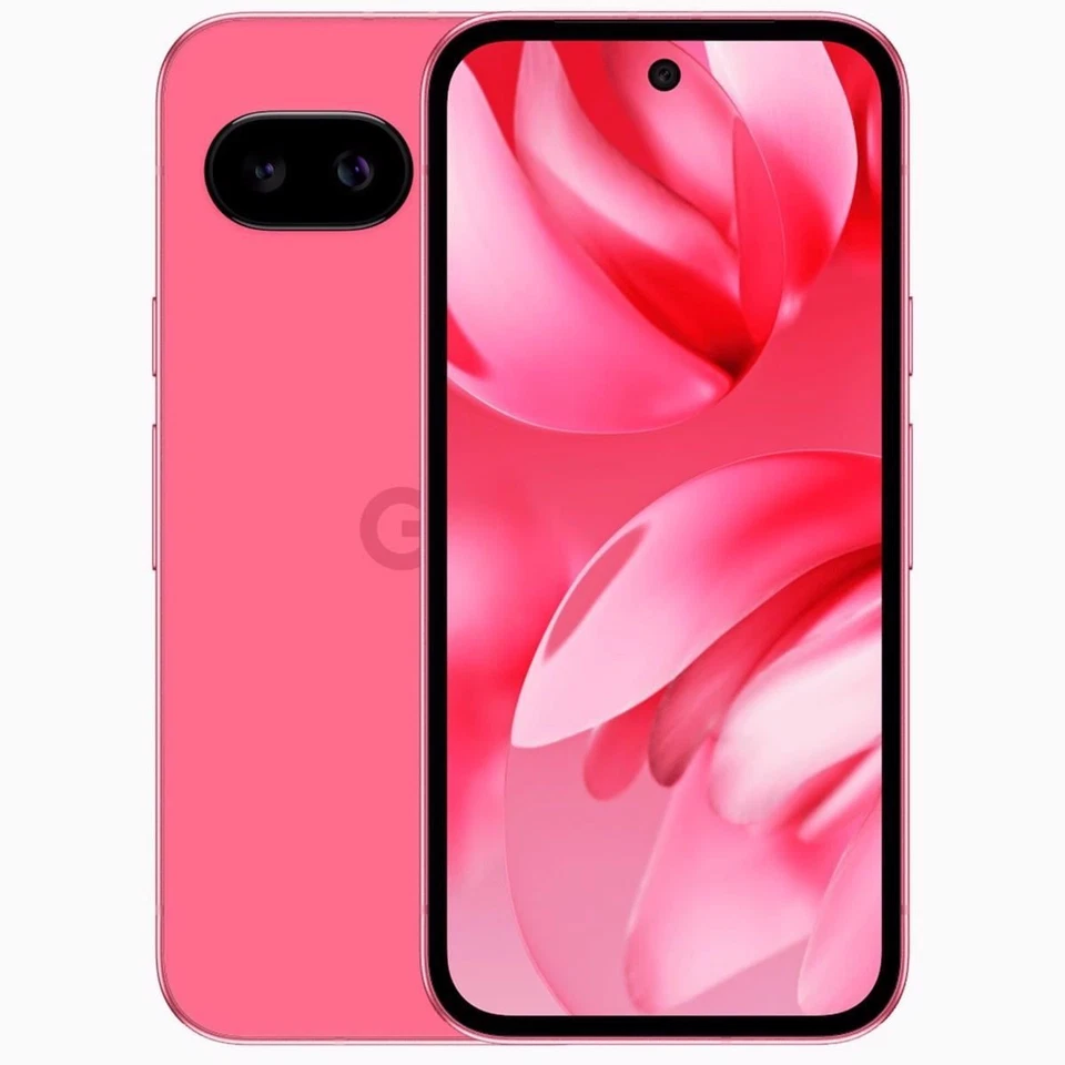 Google Pixel 9a GTF7P 128GB 48MP Smartphone Mobile Peony Unlocked VERY GOOD\\, photo 1 of 5
