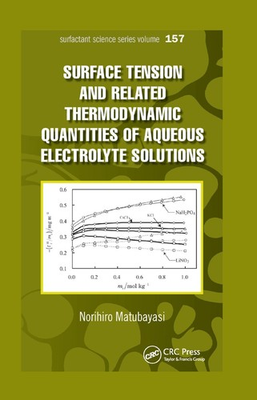 #ad Surface Tension and Related Thermodynamic Quantities of Aqueous Electrolyte Solu $146.14