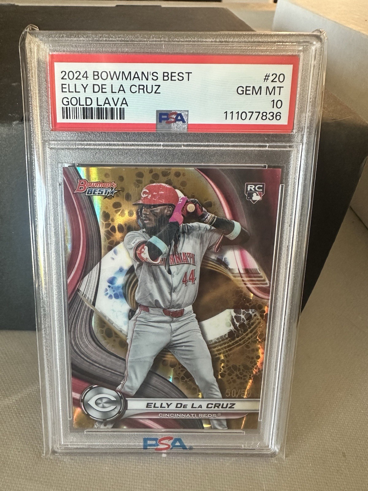 2024 Bowman's Best - Elly De La Cruz #20 Gold Lava Refractor /50 (RC)