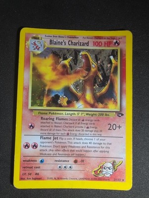 Blaine's Charizard 2/132 Gym Challenge Holo