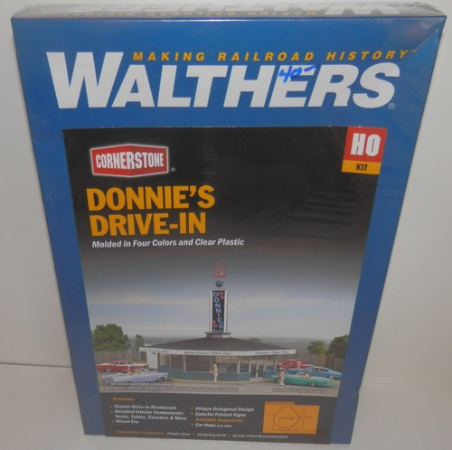 Walthers Cornerstone escala HO Donnie's Drive-In Kit #933-3474 Nuevo en caja | Zustand: New
