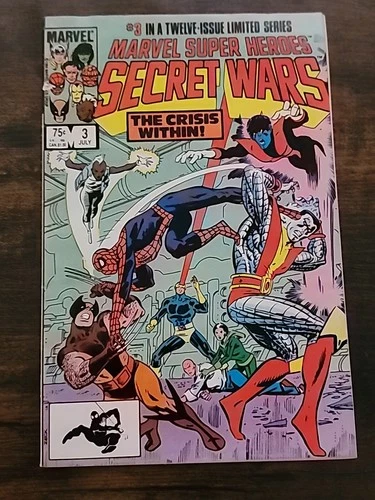 1984 MARVEL SUPER HEROES SECRET WARS # 3 TITANIA & VOLCANA 1st APP Low Grade