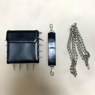 Comme Des Garcons Junya Watanabe Studs Leather Bag 2Way Handbag