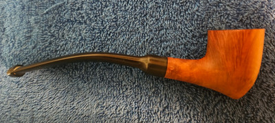 Vintage RUSTICATED Bent Acorn Style Tobacco Pipe-5.25 Inches-Smaller Petite Pipe