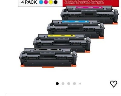 4Pack for Canon 045 H Toner 1246C001 045H imageClass MF632Cdw MF634Cdw LBP612Cdw