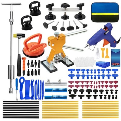 139PCS Paintless Dent Repair Kit, Professional Dent Puller Kit with Slide Ham...