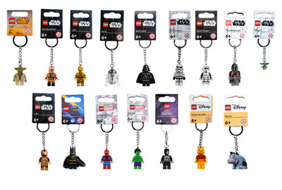 LEGO Minifigure Keychain Lot - You Pick - DC, Marvel, Star Wars - New FAST SHIP