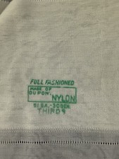 Vintage Seamed Flat Knit Stockings 35 Inches Long