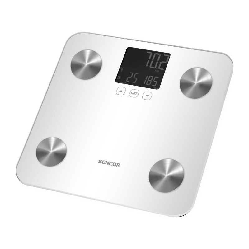 Pèse-personne LCD Sencor SBS 6025WH pour votre routine salle de bain