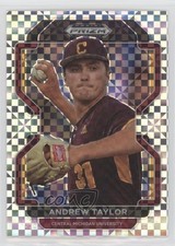 2022 Panini Prizm Draft Picks Power Plaid Prizm 35/35 Andrew Taylor #PDP80 01wi