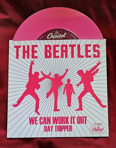 NEW! BEATLES COLORED 45 VINYL/FANTASY SLEEVE "We Can Work Out" YEAH! YEAH! YEAH!