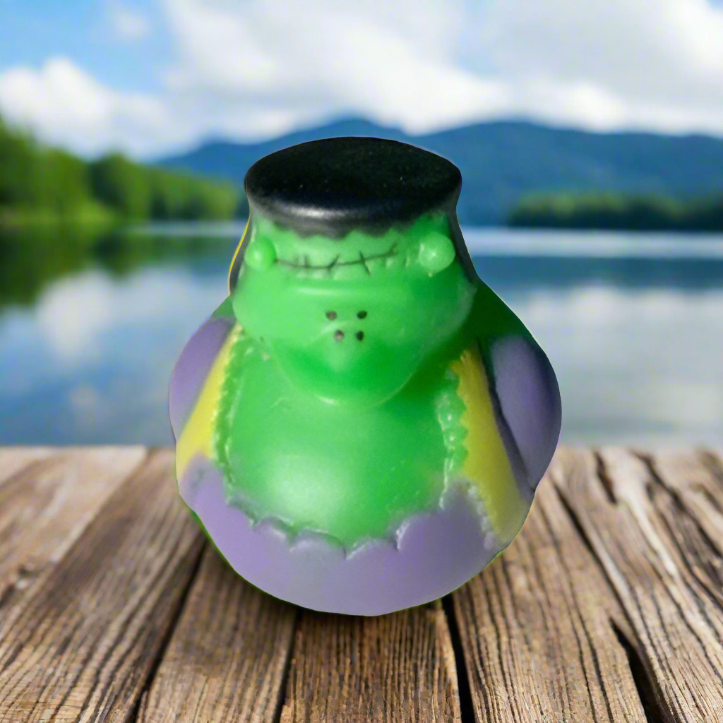Frankenstein Monster Rubber Duck for Halloween Bath Fun