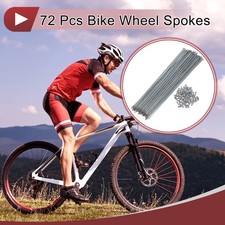 72 Set 14G Bicycle Spokes 260mm Bike Wheel Spokes Carbon Steel Galvanized