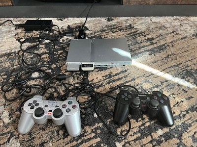 PS2 Slim Silber mit 3 Controller 