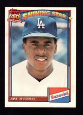 1991 Topps Bazooka Shining Stars #6 Jose Offerman NMMT 10201