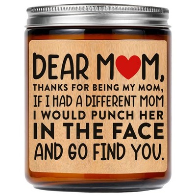 Scented Soy Wax Candle - Funny Mother's Day Present from Daughter or Son - Co...