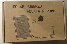 AISITIN DIY Solar Water Pump Kit for Water Feature Outdoor 6 Nozzles for Garden