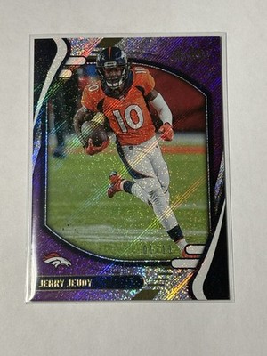 2021 Absolute #53 Jerry Jeudy Purple Rain Parallel 01/10 SSP Denver Broncos