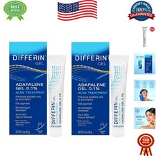 Clear Acne with 0.1 Adapalene Treatment Gel, 180 Days, Fragrance-Free, 2 Tubes