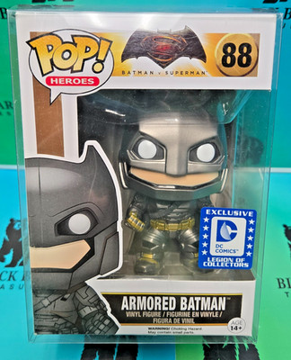 Funko Pop DC Super Heroes Armored Batman Legion of Collectors #88 with Protector
