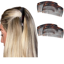 Paris French Side Combs Large 4 Piece Curved Tortoise Shell French Twist Hair Co