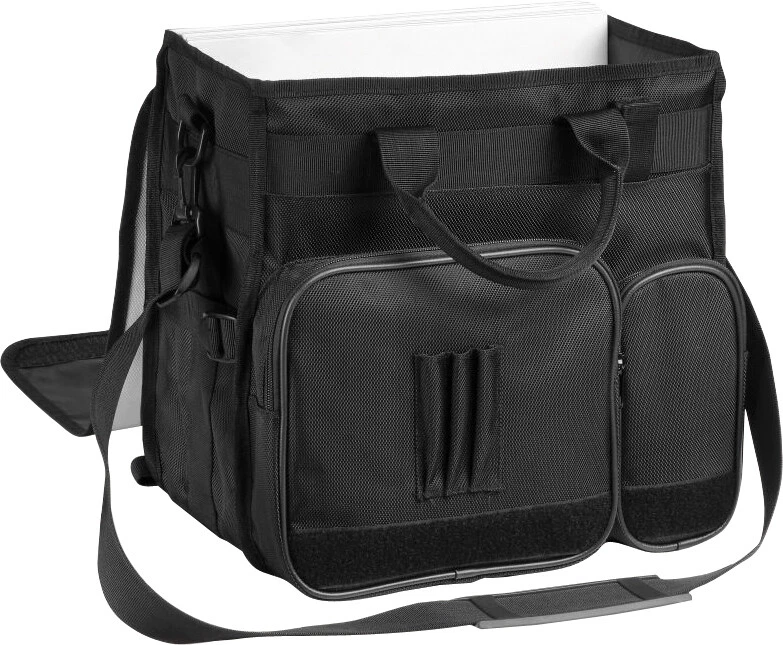 Technics DJ BackBag schwarz Eingesticktes Logo rot für 45 LPs - Bild 2 von 3