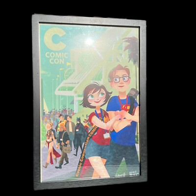 2014 San Diego Comic Con Poster Signed By Victoria Ying & Mike Yamada 80/100