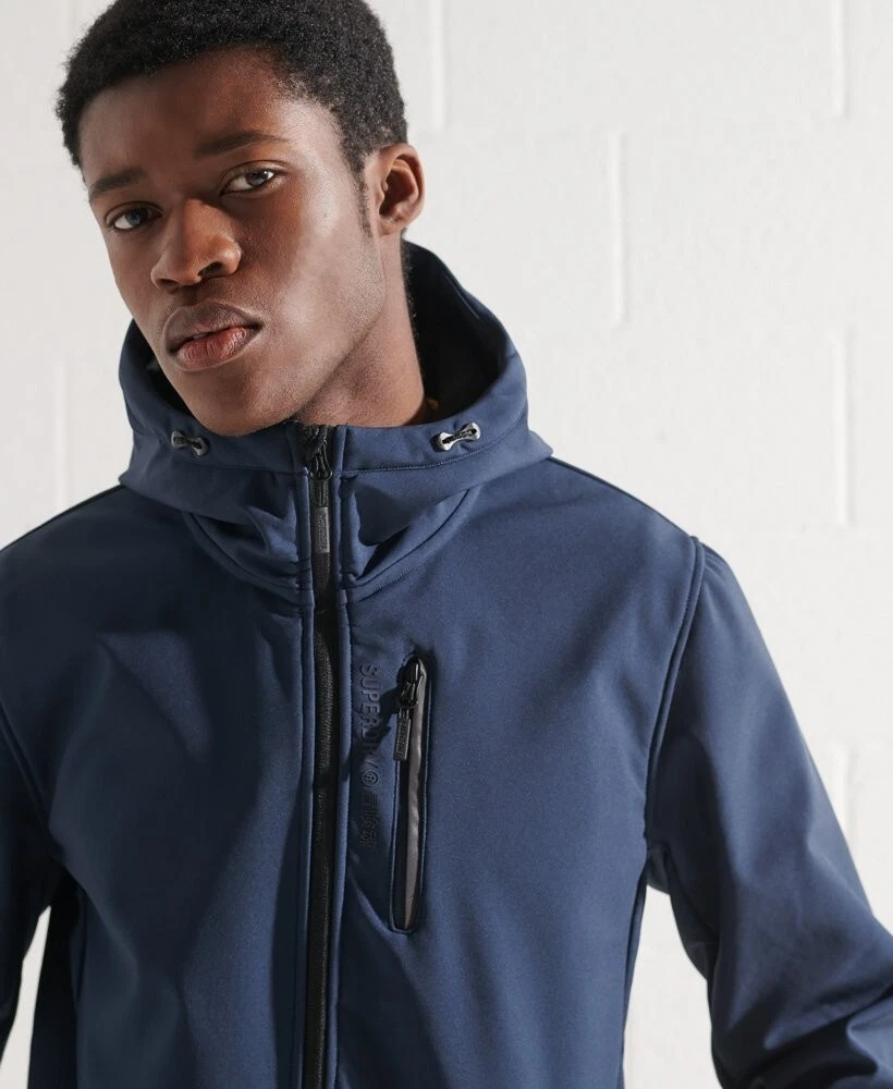 Superdry Mens Hooded Softshell Jacket eBay
