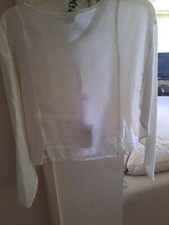 CLEEN LINEN BLOUSE, SIZE S, 100% LINEN, MADE IN USA