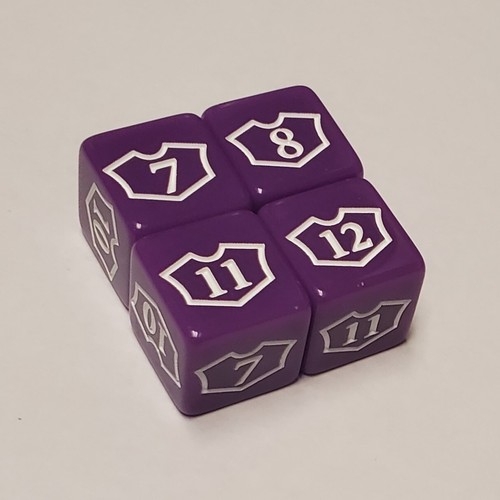 8x Purple Planeswalker 1-6 & 7-12 Loyalty Dice For Magic: The Gathering CCG MTG - Picture 3 of 3
