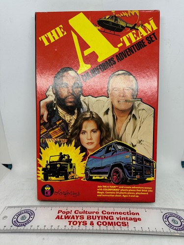 Vintage 1983 Colorforms The A-Team Adventure Set Complete Unused Inv-0307