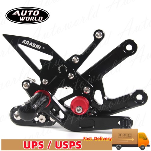 Racing Rearsets Footrest Pegs For Yamaha YZF R6 2006-2016 2011 2012 2013 2014 15 - Picture 8 of 17