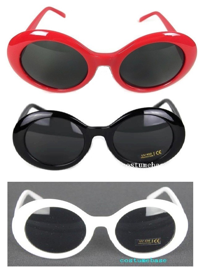 KURT COBAIN WHITE BLACK RED Alien Shades SUNGLASSES Nirvana