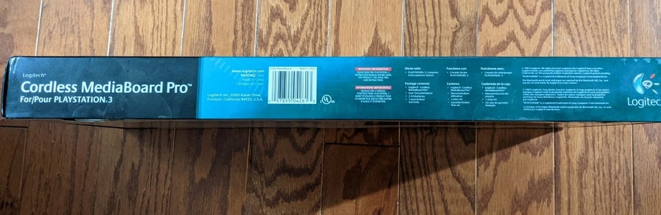 Logitech Cordless MediaBoard Pro Keyboard Bluetooth for PlayStation 3 PS3, New - Image 3 of 4